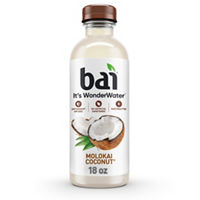 Bai Antioxidant Infused Water Beverage, Molokai Coconut, 18 Fluid Ounce Bottle