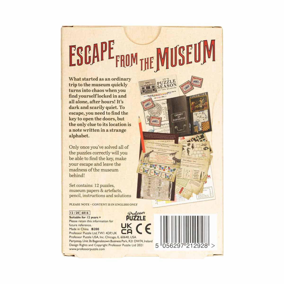 Professor Puzzle Escape From the Museum Game