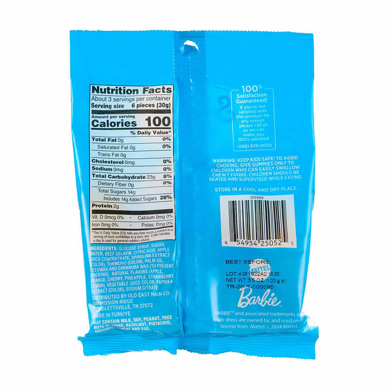 Sweet Smiles Barbie Gummies, 3.5 oz