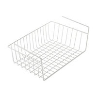 Smart Design Undershelf Storage Basket, White