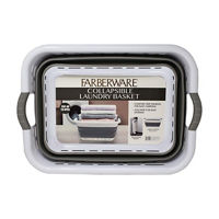 Farberware Collapsible Laundry Basket, 24 in x 17.5