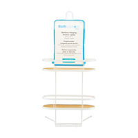 Kenney Bath Solutions 2 Tier Bamboo Hanging Shower Caddy