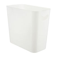 Kenney Open Top Waste Basket, White
