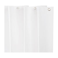 Kenney Medium Weight Shower Curtain Liner, 70 in x 72 in, White