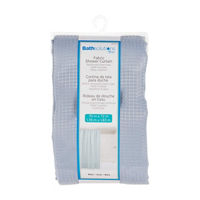 Kenney Water Repellent Jacquard Fabric Shower Curtain, 70 in x 72 in, Ashley Blue