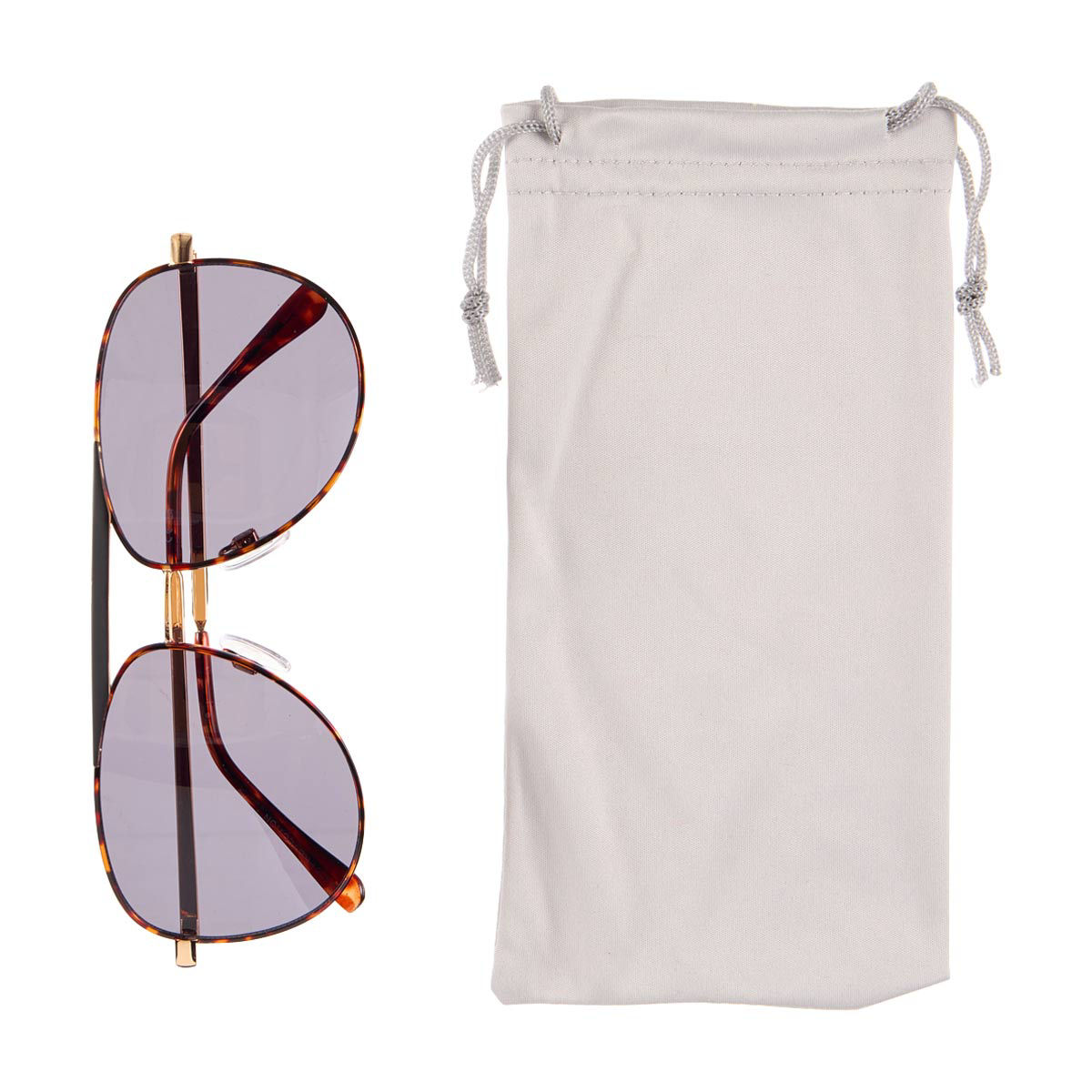 Eye-d-ology Sunglasses, Gold Wire Frame with Black Lens