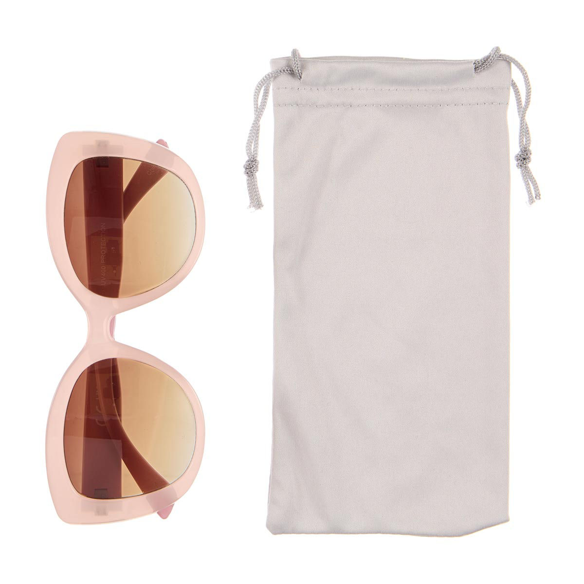 Eye-d-ology Sunglasses, Pink Frame with Brown Lens