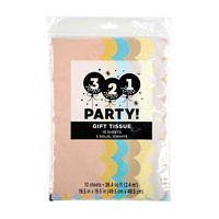 321 Party Light Scalloped Edge Gift Tissue Paper,