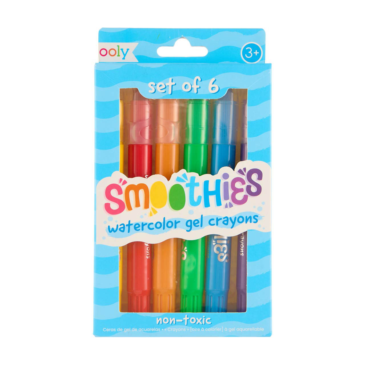 Smoothies Watercolor Gel Crayons, Set of 6