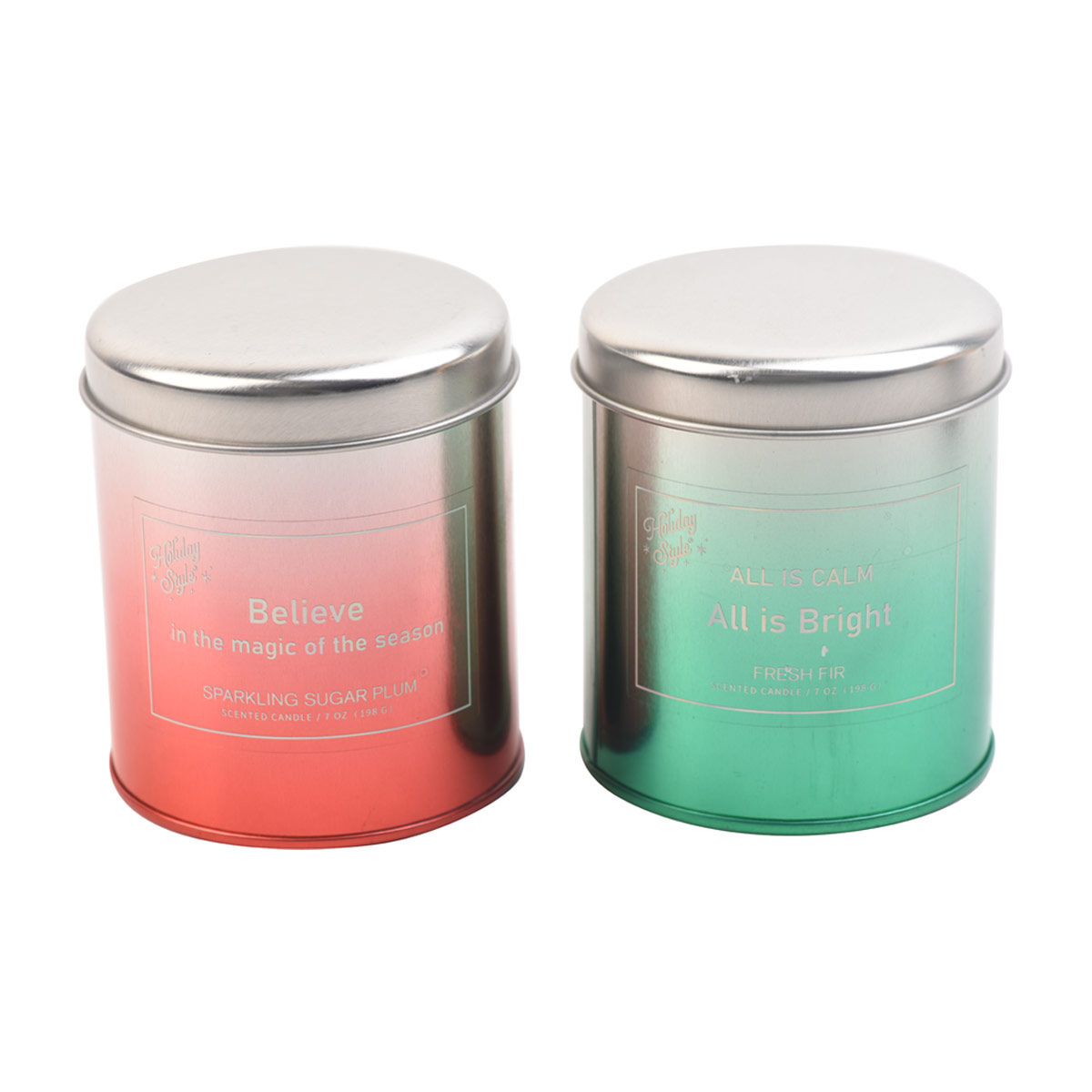 Holiday Style Christmas Scented Candle in Tin Jar, Fresh Fir, 7 oz — pOpshelf penny item