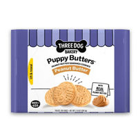 Three Dog Bakery Puppy Butters Peanut Butter Sandwich Cookies, 11.8 oz