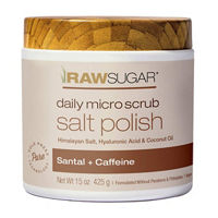 Raw Sugar Daily Micro Scrub Salt Polish, Santal