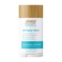 Raw Sugar Simply Deo, Vanilla Bean + Charcoal,
