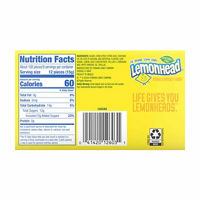 Lemonhead Hard Lemon Candy, Theater Box, 5 oz