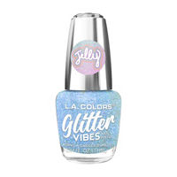 L.A. Colors Glitter Vibes Jelly Nail Polish, Pure Love, 0.44 fl oz