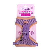 Friendli Cat Comfort Mesh Harness w/ Nylon Leash