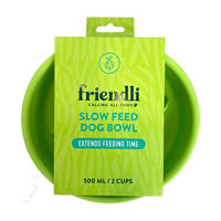 Friendli Silicone Slow Feed Dog Bowl