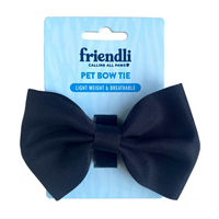 Friendli Midnight Black Dog Bow Tie