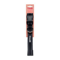 Friendli Nylon Dog Collar, L/XL, Midnight Black 