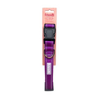Friendli Nylon Dog Collar, L/XL, Grape 