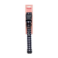 Friendli Neoprene Dog Collar, L/XL, White/Gray