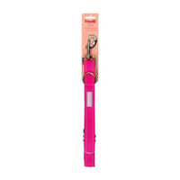 Friendli Nylon Dog Leash, 4-6ft, Hot Pink 