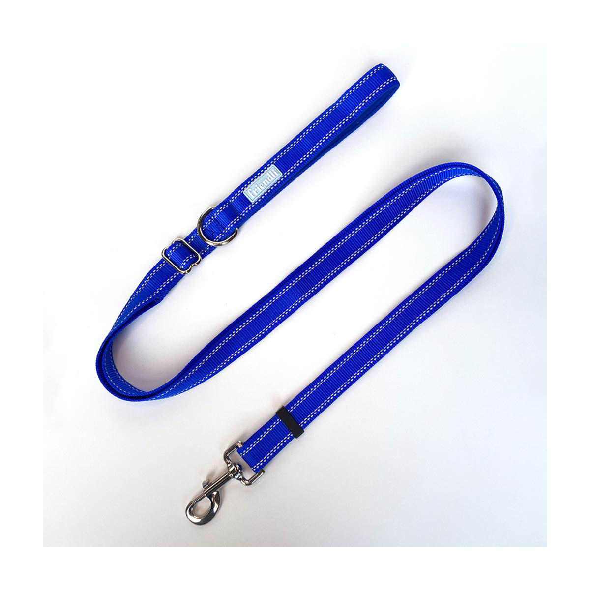 Friendli Nylon Dog Leash, 4-6ft, Sapphire Blue