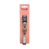 Friendli Waterproof Dog Collar, XS/S, Snow Gray 