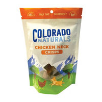 Colorado Naturals Chicken Neck Crisps for Dogs, 6