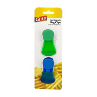 Glad Magnetic Bright Colored Bag Clips, Pack of