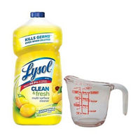 Lysol Power Clean Concentrated Multi-Surface Cleaner, Sparkling Lemon & Sunflower Essence, 28 fl oz