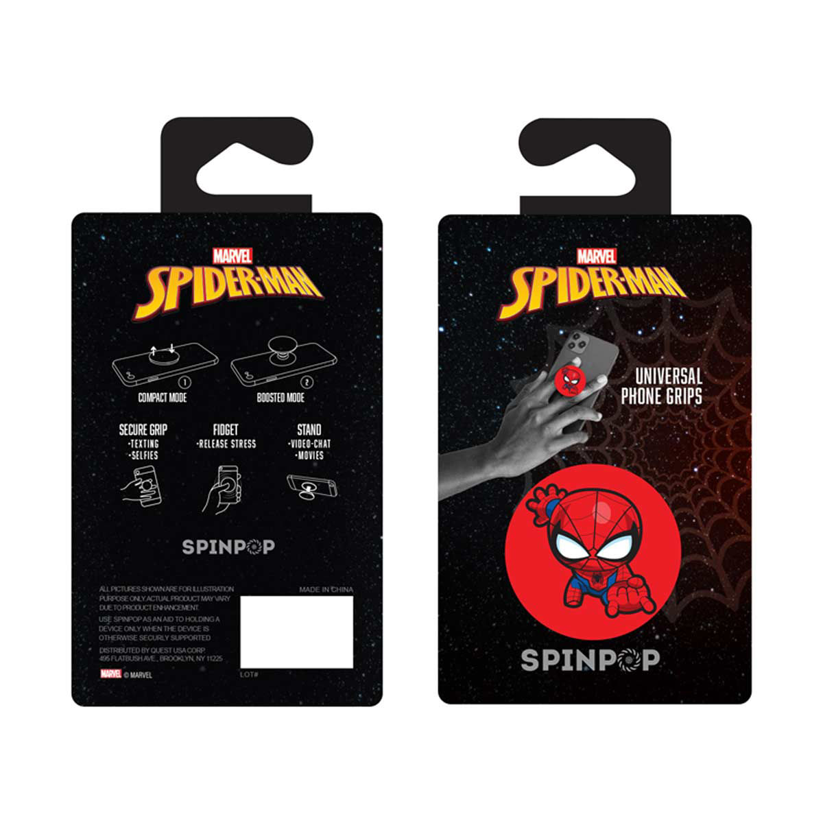 Spinpop Marvel Universal Phone Grips, Assorted