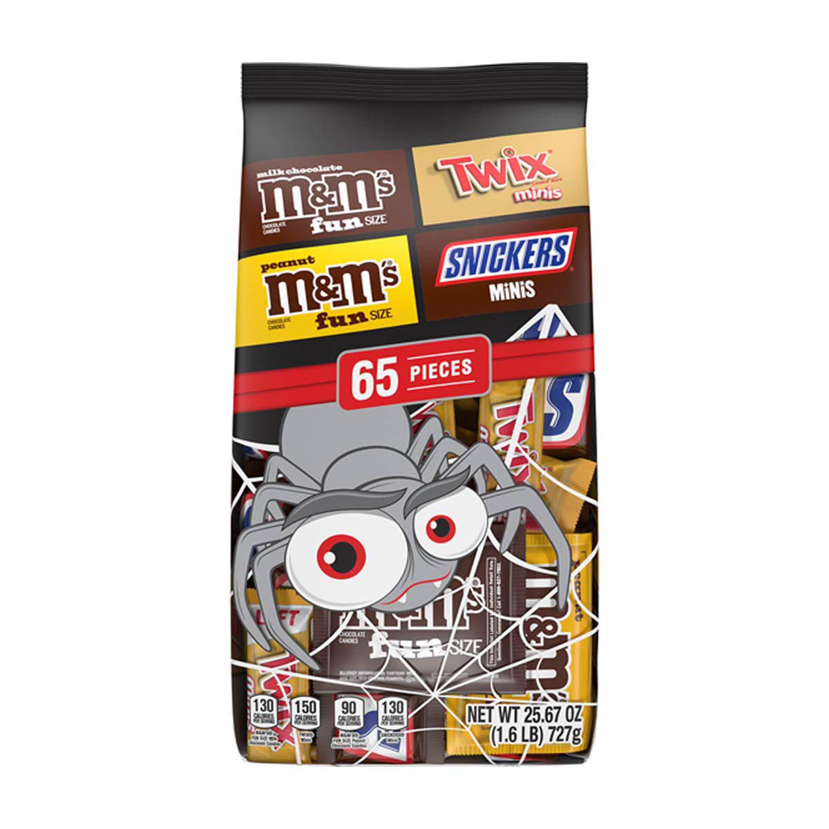 Mars Chocolate Halloween Candy Variety Pack, 65 pcs