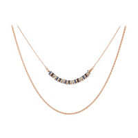 Double Layered Twisted Chain Necklace