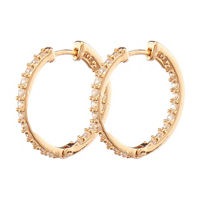 Crystal Hoop Earrings