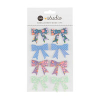 p.s studio Embellishment Bow Stickers, 8 pk