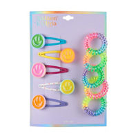 Addison & Olivia Smiley Face Clips and Coil