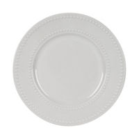 Classic Beaded Salad Plate, White, 8 in