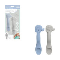 Owl & Coo Feeding Spoons, 2 ct, Elephants