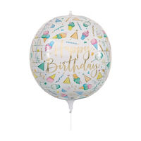 'Happy Birthday' Sweets Sphere Balloon, 15 in