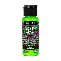 DecoArt Black Light Neon Craft Paint, Green, 2