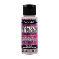 Holographic Illusions Acrylic Paint 2OZ Fairy Pink