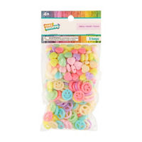 Make Shoppe Pastel Emoji Beads, 3pk