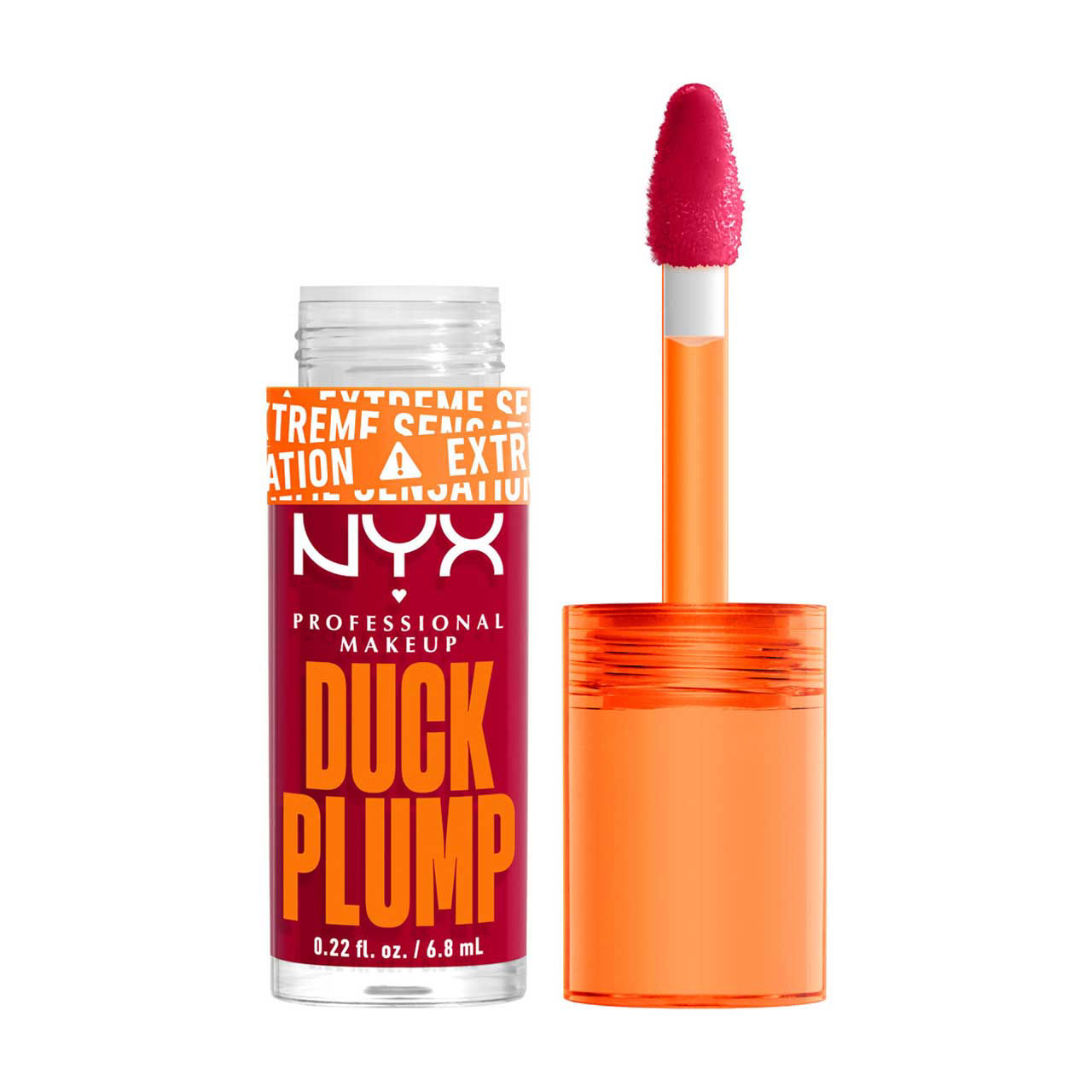 NYX Professional Makeup Duck Plump High Pigment Lip Plumping Gloss, Hall Of Flam