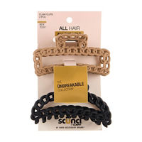 Scunci Chain Claw Clips, 2 Pack