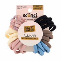 Scunci Mixed Ponytailers, 24 Pack