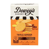 Dewey's Bakery Triple Ginger Thin Cookies, 9 oz