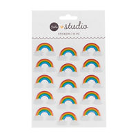 p.s studio Rainbow 3D Stickers, 15 ct