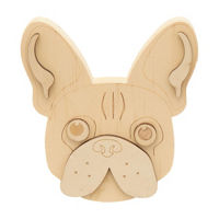 Chunky Wood Frenchie, Unfinished