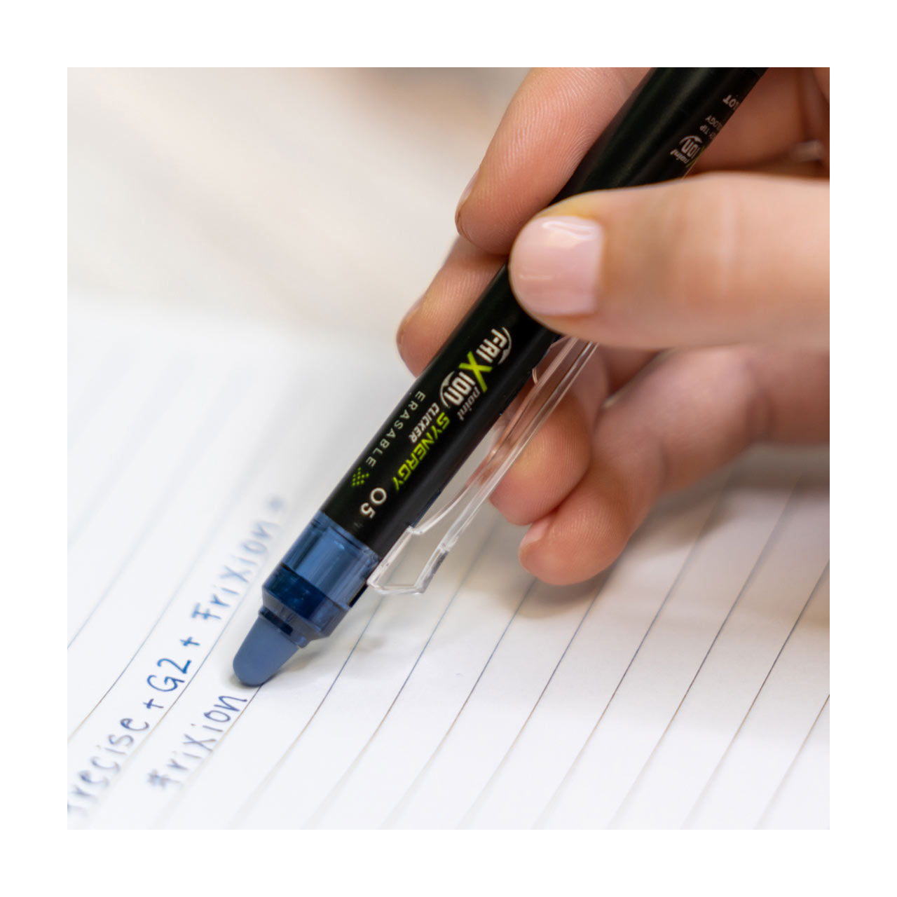 Pilot FriXion Synergy Clicker Erasable Gel Pen, Extra Fine Point, Navy